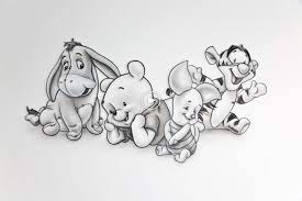 Disney figuren tekenen winnie the pooh. Winnie The Pooh Babies Habitacion Infantil Arte Mural Tekeningen Disney Figuren Cartoon Tekeningen Spotprent
