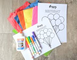 Easy cards for kids to make. Simple Birthday Card For Kids To Make Free Printable Go Places With Kids