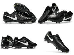 New Nike Tiempo Legend Vii Fg Kangaroo Boots Black White Black Boots Soccer Cleats Nike Nike Cleats
