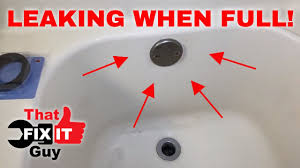 You'll also need to take a few measurements, like overflow depth, drain shoe length and tub depth/height, to ensure you choose the right size drain for your tub. I Found The Leak How To Repair A Bathtub Overflow Drain Youtube