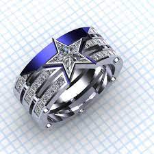 Badass Dallas Cowboys Ring Comes In Gold Platinum Or Palladium Dallas Cowboys Rings Dallas Cowboys Jewelry Cool Rings For Men