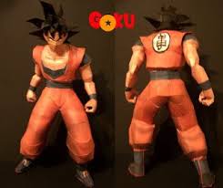 Action Papercrafts 23cm Goku Papercraft Free 3d Paper Crafts Paper Models Goku Paper Toys