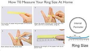 Wrap a piece of string around your ring finger and cut it at the point where the end overlaps. How To Measure Ring Size At Home Online Ring Size Chart Cm To Inches 2021