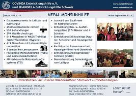 Auf einen blick sehen sie die aktuellen. Shangrila Entwicklungshilfe 1 11 2015 Abschluss Monsunhilfe Wiederaufbau Neue Problemfelder