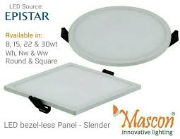 The Ultraslim Bezel Less Led Panel Light Ultra Bright Epistar Led With High Pf Drivers Richly Crafted With Inbuilt Choke Led Panel Light Epistar Led Panel