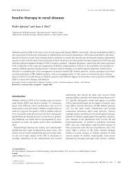 Side effects, dosage, drug interactions, and pregnancy and breastfeeding safety are provided. Pdf Insulin Therapy In Renal Disease