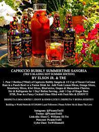 Capriccio Bubbly Summertime Sangria Tre S Blazing Hot Summer Edition Coming Soon You Don T Have To Be A M Summertime Sangria Sangria Drink Drinks