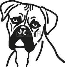 Black And White Boxer Dog Clip Art Image Result For Boxer Dog Face Coloring Page Boxer Painting Dog Line Drawing Boxer Dogs Art