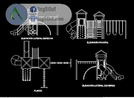 بلوكات Lالعاب اطفال اوتوكاد Dwg