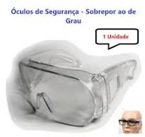 Óculos Proteção Sobrepor Ao De Grau Uso em Laboratórios CA ...