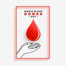 World blood donor day june 14th. Free Vector Hand Saving Blood Poster For World Blood Donor Day