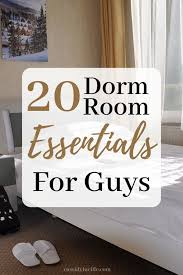 20 College Dorm Room Essentials For Guys Dorm Room Essentials College Dorm Room Essentials Boys Dorm Room