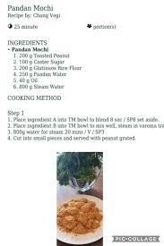 Pandan Mochi Indonesian Desserts Mochi Recipe Thermomix Recipes