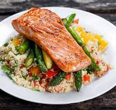 Feel a taste of moroccan kitchen, try our easy and healthy moroccan couscous recipe. Moroccan Salmon With Spiced Couscous Kb Food Co