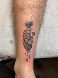 60 mushroom tattoo designs for men fungus ink ideas. New Mushroom Leg Tattoo I Just Got Shrooms