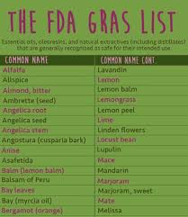 free chart essential oils on gras list biosource store