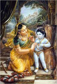 Mother Yasoda Binding Lord Krishna Baby Krishna Bal Krishna Krishna Painting