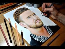 Drawing Justin Timberlake Youtube Color Pencil Drawing Realistic Drawings Drawing Examples