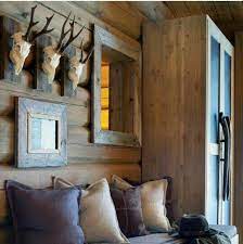 Forrado Con Troncos Pero Puliendo Una Cara Arredamento Di Montagna Case Di Design Baite