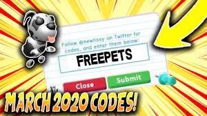 Adopt me codes 2021 working; May 2020 Roblox Adopt Me Codes Working Roblox Adopt Me Codes Youtube