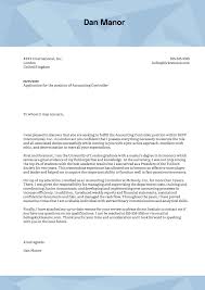 Your cover letter is your first impression, and therefore, you want to craft the best darn cover letter your hiring there's a cover letter for that. International Controller Cover Letter Resume Letter