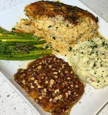 Sprinkle some garlic powder, salt, black pepper and parsley on the chicken, turn over and repeat on the other side. Cookin With Jai S Instagram Post Ruth Chris Stuffed Chicken Garlic Mashed Ruth Chris Stuffed Chicken Recipe Sweet Potato Casserole Chicken Recipes