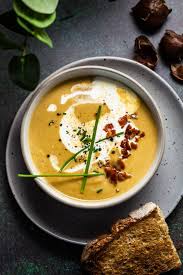 Creamy Chestnut Soup Olive Mango Recipe Creamy Soup Recipes Soup Recipes Broccoli Soup Recipes