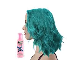 Unfortunately, there are no color care treatments specifically for blue hair, but there are brand that offer general color extension properties like l'oreal professionell and and john frieda color lines. Peacock Blue Crazy Color Tribal Voice Alternative Fashion Gifts
