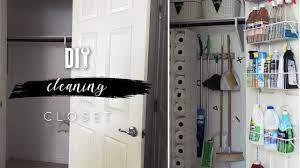 Today, we're sharing our best tips and tricks to to create an organized laundry closet and keep it clean once and for all! Diy Cleaning Closet Youtube