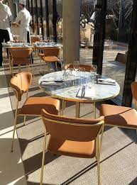 Soft Shapes And Cognac Finishes Restaurant Chairs Design Chair Cafe Design Interior Design Chair