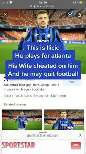 Josip ilicic responded to these allegations by sharing his photo with his wife. Ilicic Tiktok Hashtag Page 3