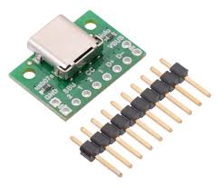 Typically it uses black, green, red and white wire colors. Pololu Usb 2 0 Type C Connector Breakout Board Usb07a