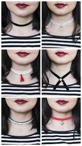More images for how to make a choker » Relive The 90s With These Diy Chokers Diy Choker Chokers Chocker Necklace Diy