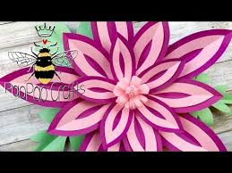 Moldes gratis en pdf para hacer flores gigantes en papel cartulina con molde de centro Flor Gigante De Papel Moldes Gratis Giant Paper Flower Free Templates By Paopao