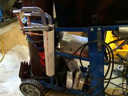 Pimping Out My Harbor Freight Welding Cart Bolted A 12 Section Of Pvc On Back Wall To Hold Welding Clamps All So Welding Cart Welding Cart Ideas Cart Ideas