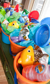 Birthday Party Goodie Bags Ocean Onederland Party Elevencupcakes Nemo Birthday Party Ariel Birthday Party Sea Birthday Party