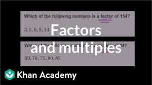 Finding Factors And Multiples Video Khan Academy