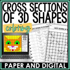 See more ideas about coloring pages, cross coloring page, coloring books. Cross Sections Of 3d Figures Activity Coloring Slicing Distance Learning