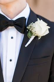 Black And White Suit With Bow Tie Pin By Karen Mcconnell On Mary Ann Groom Suit Black Blue Suit Wedding Black Suit Wedding