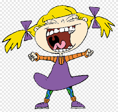 Tommy cry because he's trying to get the balloon under the table. Angelica Pickles Tommy Pickles Drawing Vertebrate Grass Png Pngegg