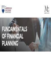 It essentially includes generating a financial blueprint for company's future activities. Hs300 Chapter 2 1 Fundamentals Of Financial Planning Chapter 2 Interpersonal Communication And Behavioral Finance Fundamentals Of Financial Course Hero