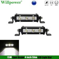 Big Discount 41de4 2x Suv Car 15w 4 Slim Mini Led Work Light Bar Moto Offroad Utv 4x4 Truck Backup Reverse Spotlight Driving Fog Lamp Cicig Co