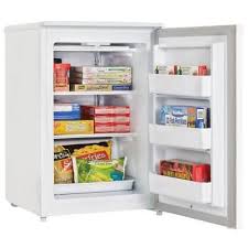 Danby 4 3 Cu Ft Manual Defrost Upright Freezer In White Dufm043a1wdd The Home Depot Upright Freezer Danby Freezer