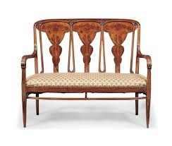 Sunlflowers A Louis Majorelle Marquetry And Carved Settee Circa 1900 Art Nouveau Furniture Settee Art Nouveau