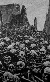 The Vision Of The Valley Of The Dry Bones X5079x Barry Moser The Valley Of Dry Bones Black Metal Art Dark Fantasy Art Valley Of Dry Bones