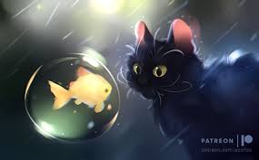 Close Encounter By Apofiss Cute Galaxy Wallpaper Cat Art Art