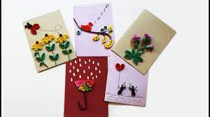 Learn how to make these easy handmade greeting cards with paper quilling strips, you can give these coolest diy cards to. 5 Easy Paper Quilling Cards Quilling Designs For Beginners Quilling Cards Youtube