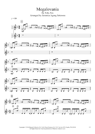 MEGALOVANIA (from Undertale) (arr. Antonius Agung Setiawan) Sheet Music |  Toby Fox | Solo Guitar