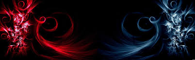 Blue And Red Instructions Dual Screen Wallpaper Dual Monitor Wallpaper Winter Wallpaper Desktop