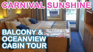 Of course, better cabins come at higher prices, but they can be worth the extra fee depending on your needs. Carnival Sunshine Balcony Oceanview Cabin Tour Youtube